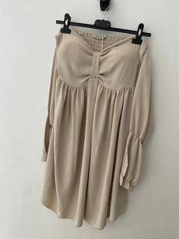 Robe beige femme