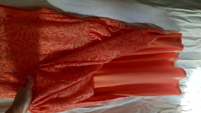 robe dentelle orange - photo numéro 5