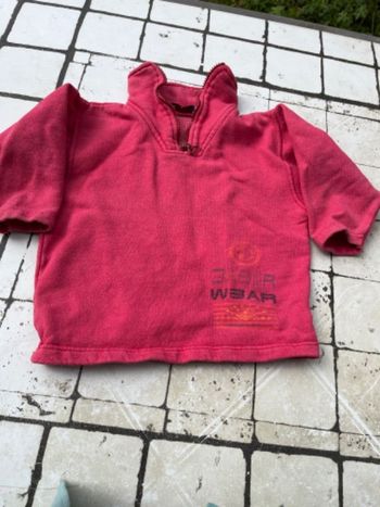 Sweat-shirt shirt rouge bordeaux