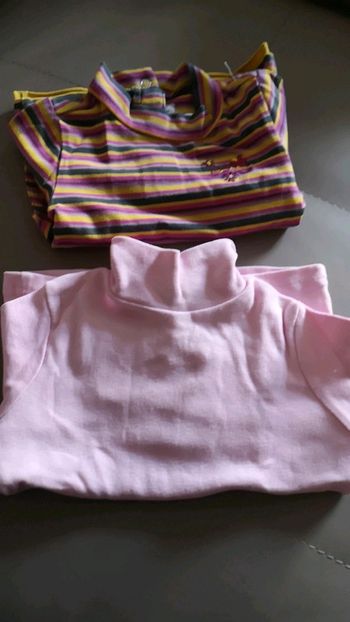 2 t shirt manches longues 9 mois