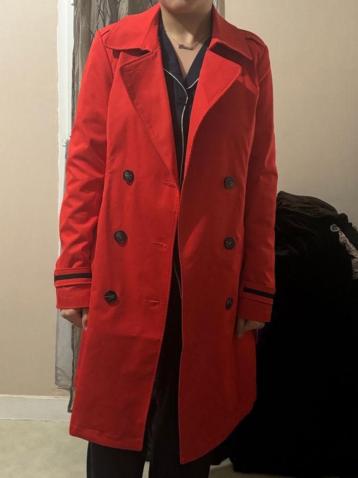 Trench rouge Laura Jo - photo numéro 5