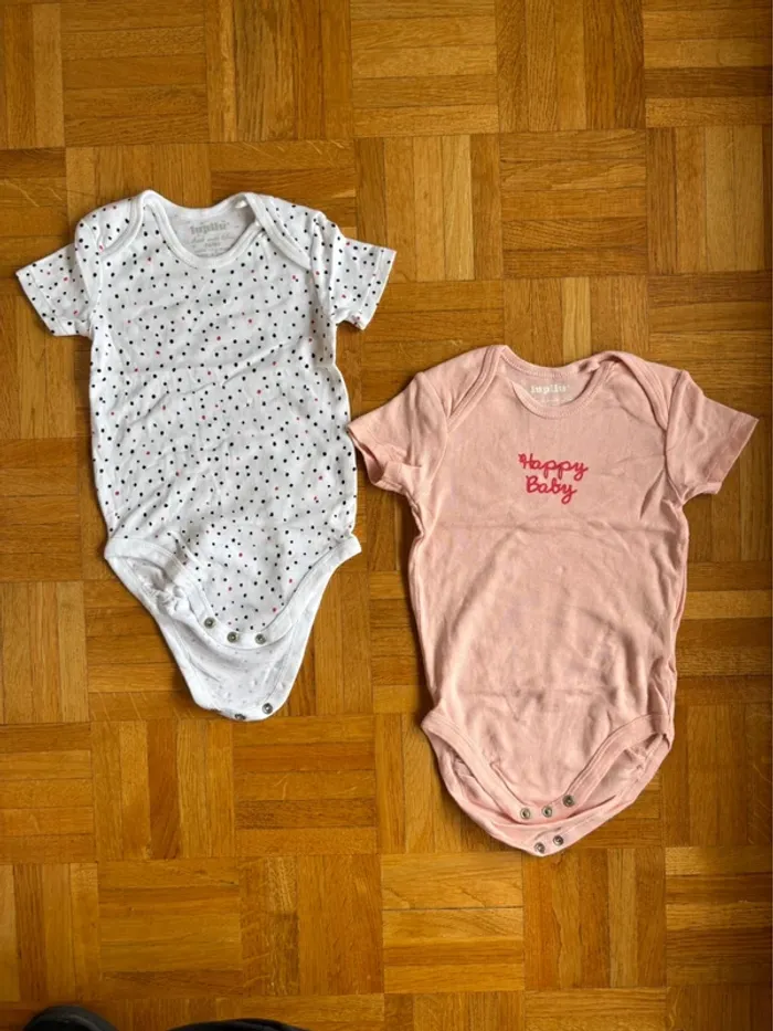 Lot de 2 bodies Lupilu 6-12 mois neufs