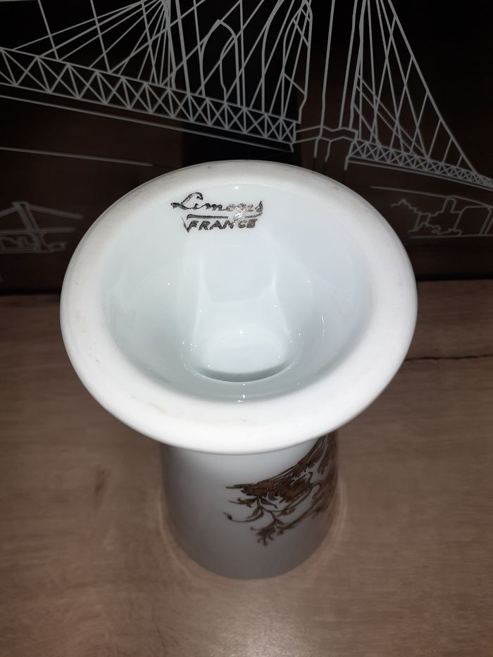 Mazagrand Porcelaine de Limoges décor japonais doré - photo numéro 5