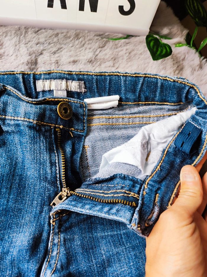Jeans effet délavé 6 ans fille - photo numéro 4