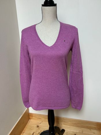 Pull fin violet clair Tommy Hilfiger - taille M/38
