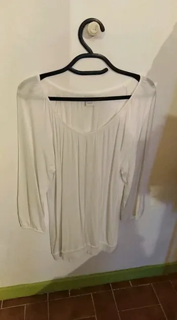 Tee shirt ML Camaïeu blanc taille XL