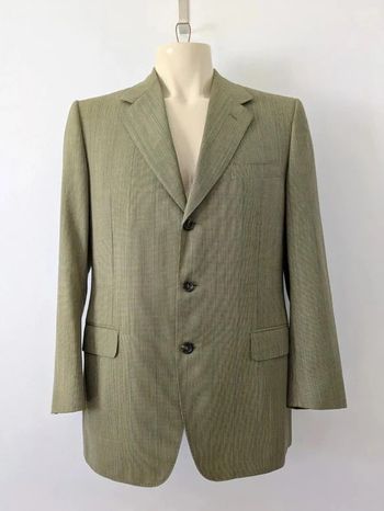 Veste à carreaux vintage - Lanvin Paris - 100% laine vierge - taille 48