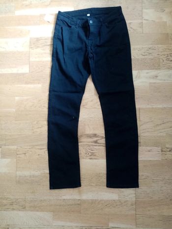 Jean noir stretch coupe droite