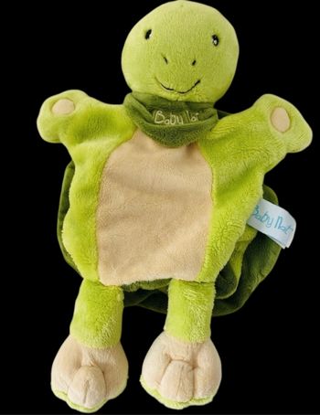 ❤️B5494 Doudou marionnette Tortue Nature BABY NAT Babynat Vert