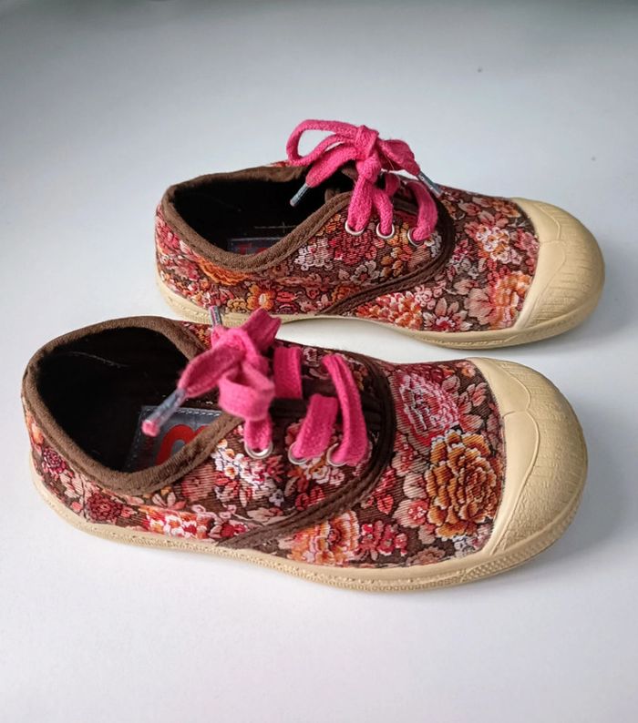 Baskets toiles fleuries Bensimon 26 - photo numéro 3