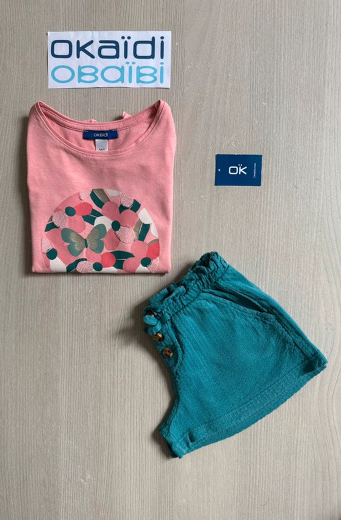 Ensemble d’été assorti - Okaidi - 4 ans - Excellent état - photo numéro 13
