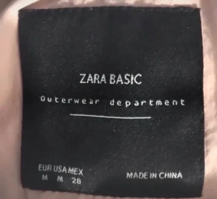 Veste aviateur femme Zara basics rose l manche longue taille M - photo numéro 3