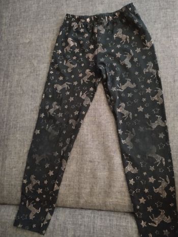 Legging fille noir paillettes