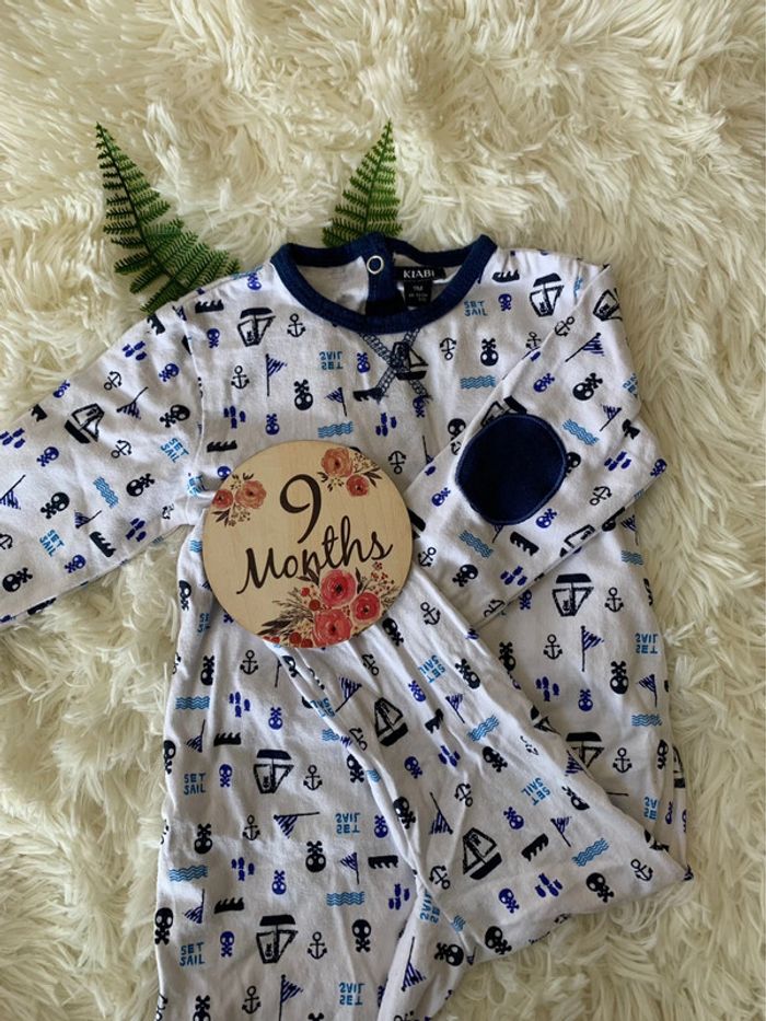 Lot 5 pyjamas légers garçons 6-9m - photo numéro 5