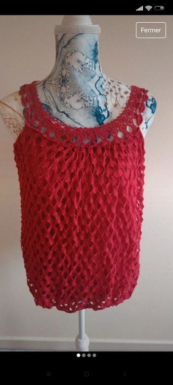 Débardeur sans manche t 38 original