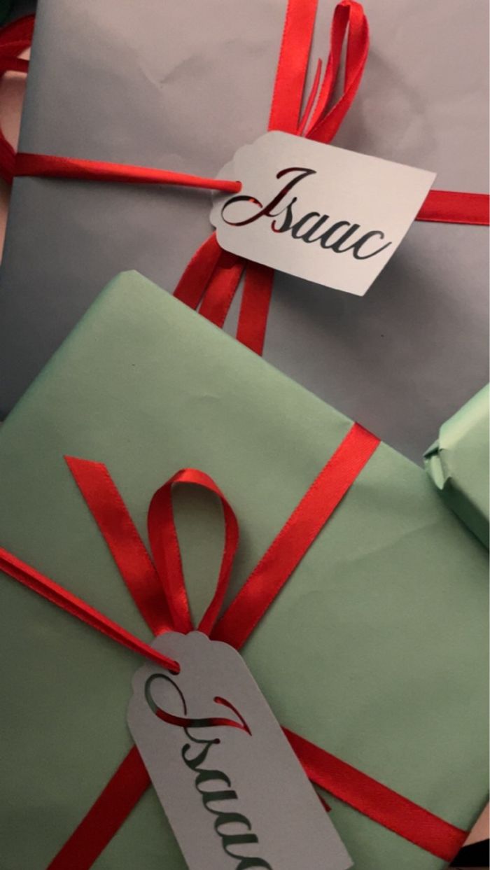 Étiquette pour papier cadeau - photo numéro 3