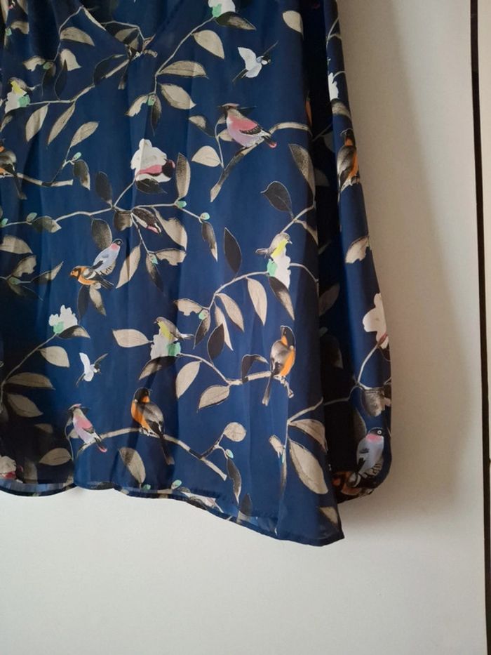 Haut Zara bleu nuit taille L - photo numéro 2