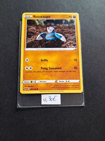 Carte Pokémon Rototaupe 91/185