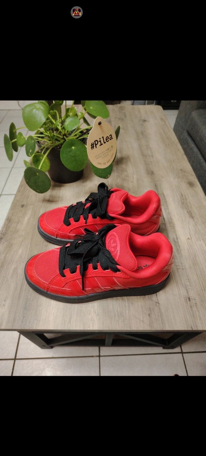 Basket campus adidas rouge - photo numéro 2