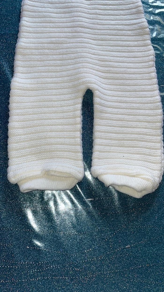 Salopette blanche côtelée - photo numéro 2