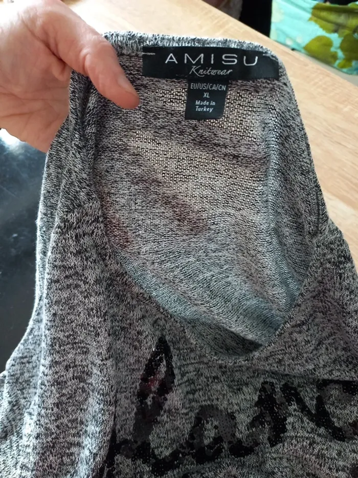 Pull femme noir et gris XL - photo numéro 15