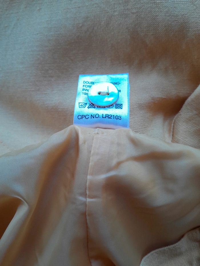 Pantalon lin viscose doublé Anne weyburn taille 40 - photo numéro 6