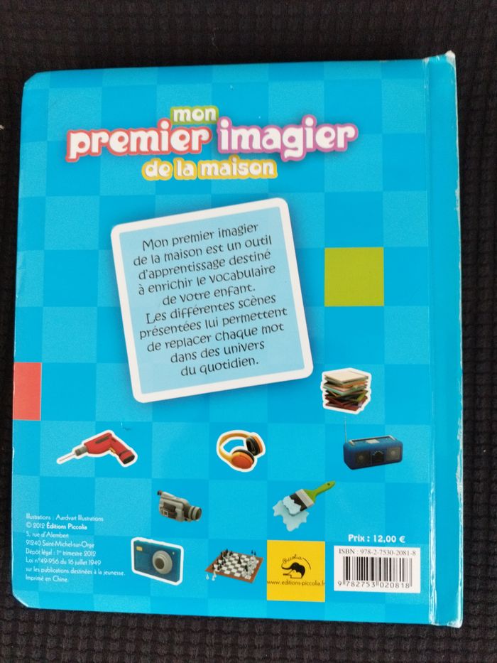 livre cartonné mon premier imagier de la maison - photo numéro 3