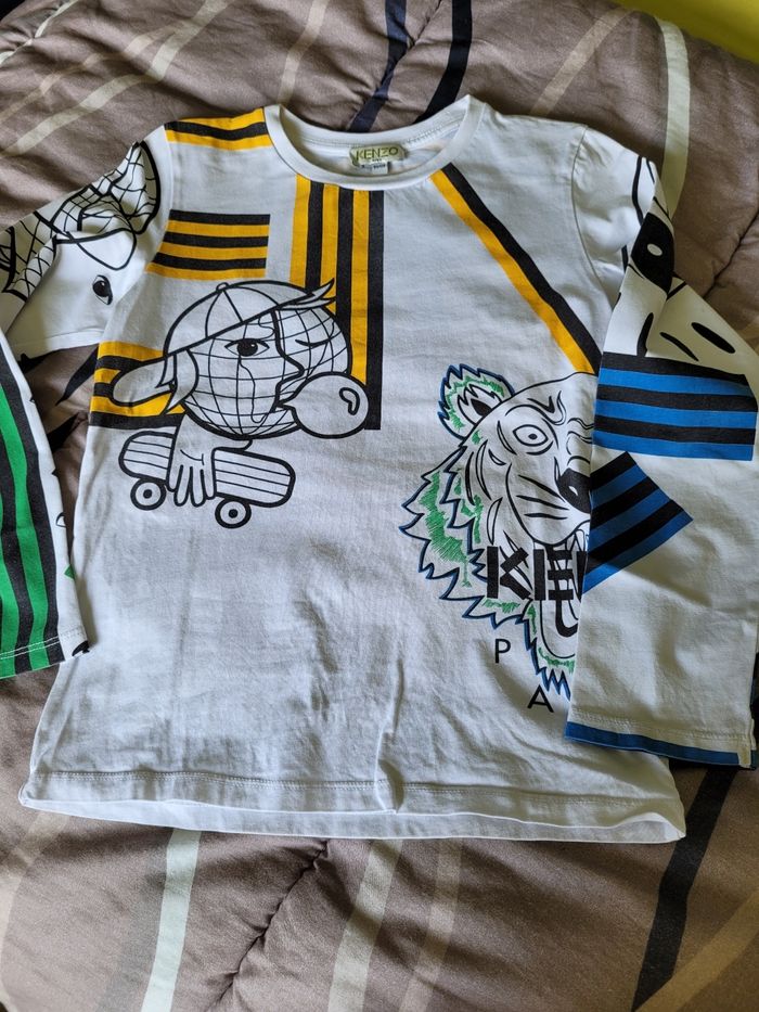 t-shirt Mlongue kenzo 8ans  (12e) - photo numéro 2