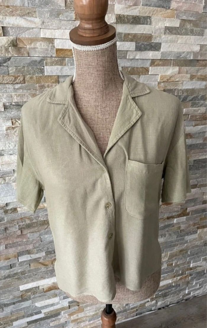Chemise verte Stradivarius taille 34
