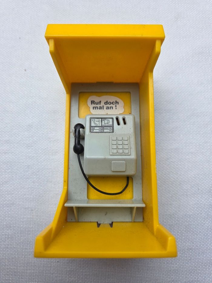 Cabine téléphonique vintage Playmobil