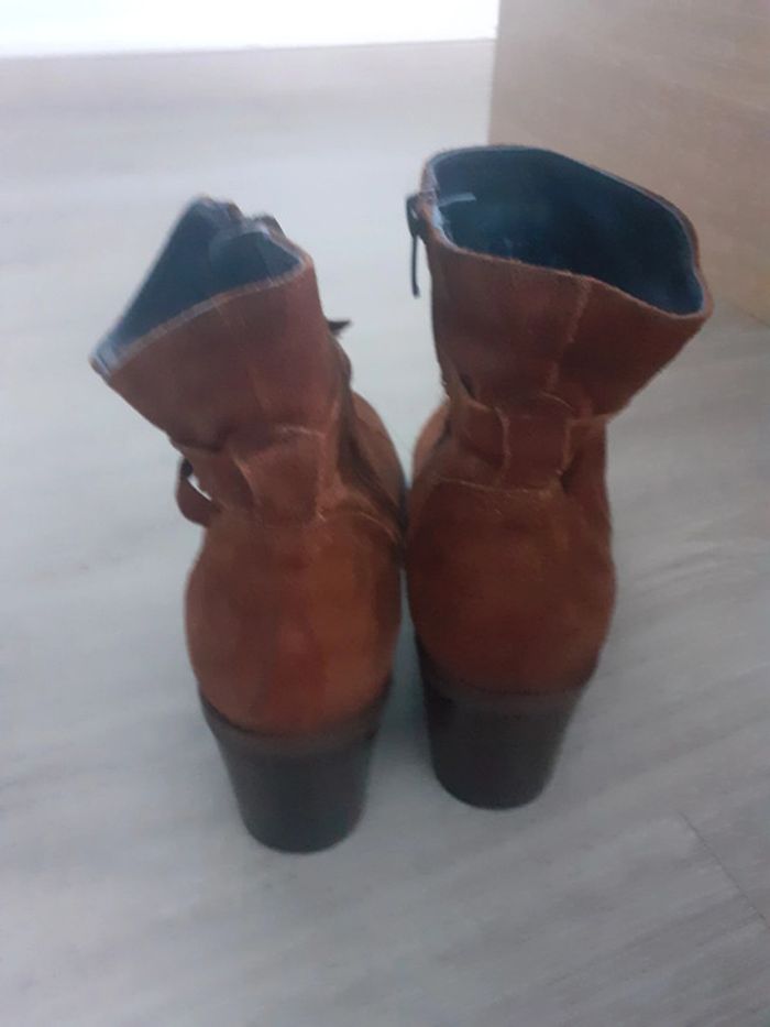 Bottines boots daim marron 40 - photo numéro 3