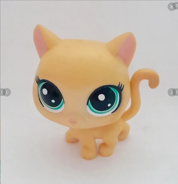 Figurine Littlest Pet Shop Chat beige