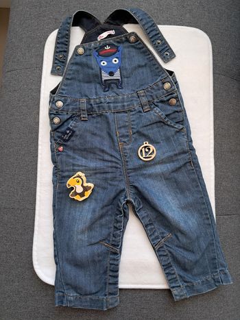 Salopette en jeans taille 12mois 74cm