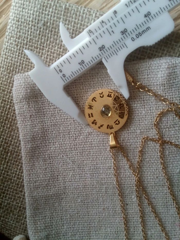 Collier astro et pierre de tourmaline - photo numéro 2