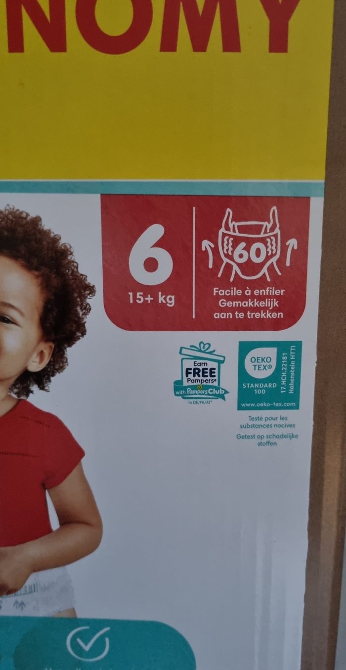 120 couches Pampers Harmonie Pants – Maxi Economy Pack – Taille 6 - photo numéro 3