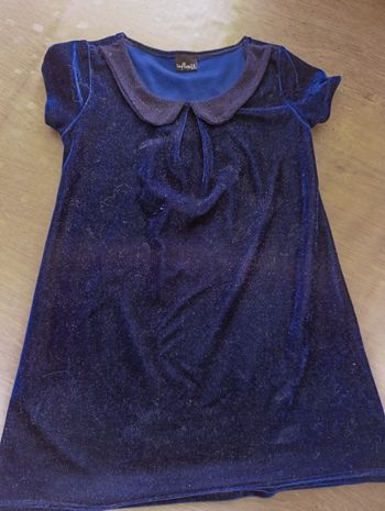 Robe bleu pailleté