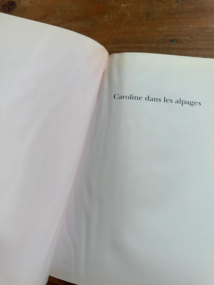Moyen 1 - Livre édition limitée reliure rouge Caroline dans les Alpages Pierre Probst bd - photo numéro 5