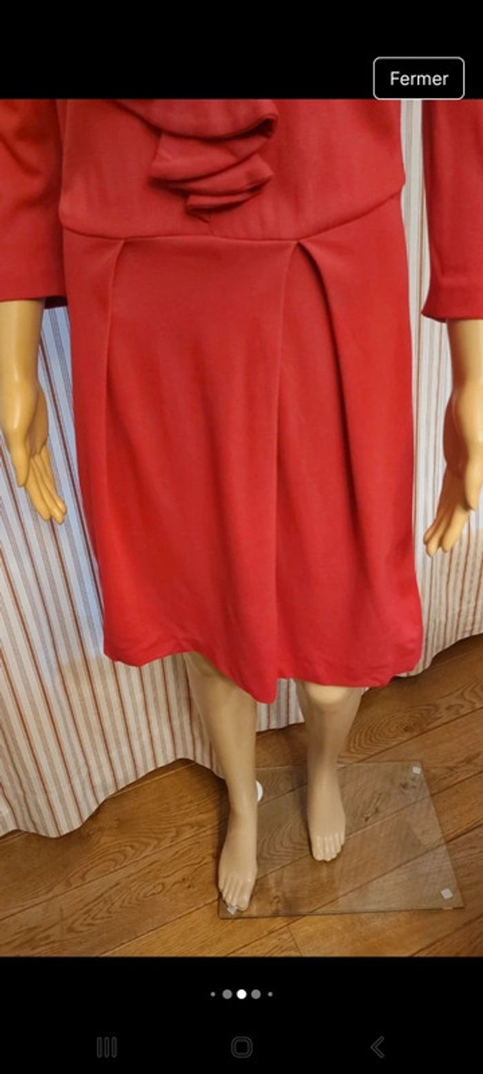 Belle Robe Mer du Nord t 38 rouge framboise - photo numéro 8