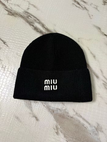 Bonnet Miu Miu noir