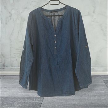 Jolie blouse fine façon jean femme TL SJ paris