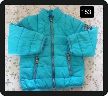 doudoune bleu turquoise Grain de blé 18 mois