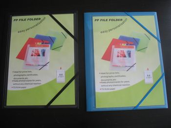 LOT DE 2 CHEMISES A RABATS - PERSONNALISABLE - A4 21 x 29.7 CM - NEUVE - n°43