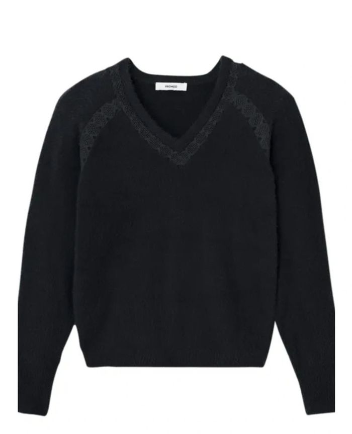Pull noir col V Promod taille 38 - photo numéro 7