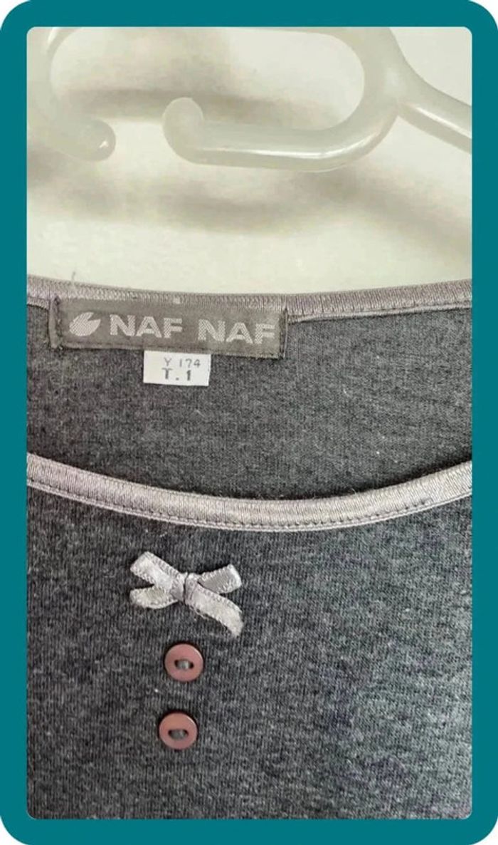Haut gris pyjama - photo numéro 2
