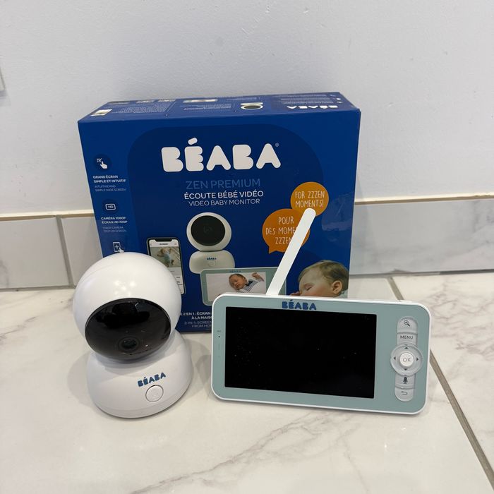 BÉABA Babyphone écoute-bébé Vidéo Zen Premium night blue. - photo numéro 3