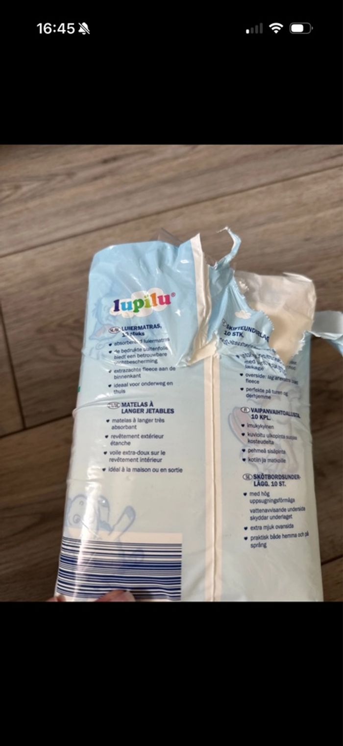 Matelas à langer jetable ouvert - photo numéro 2