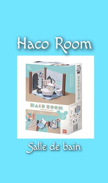 Haco room Salle de bain boite bleu jeu de construction Badaï