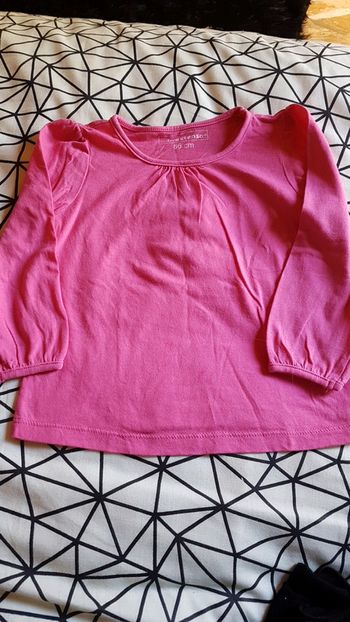 Tee shirt manches longues rose