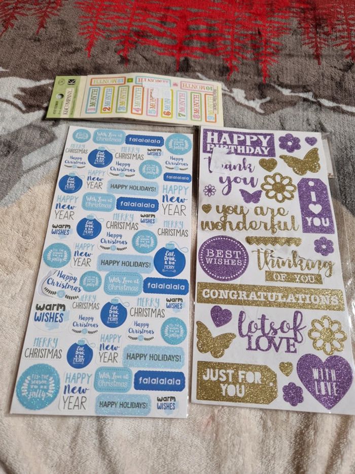 Lot de paquets de stickers neufs