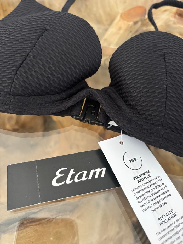 Haut de maillot de bain Etam push up noir - photo numéro 5